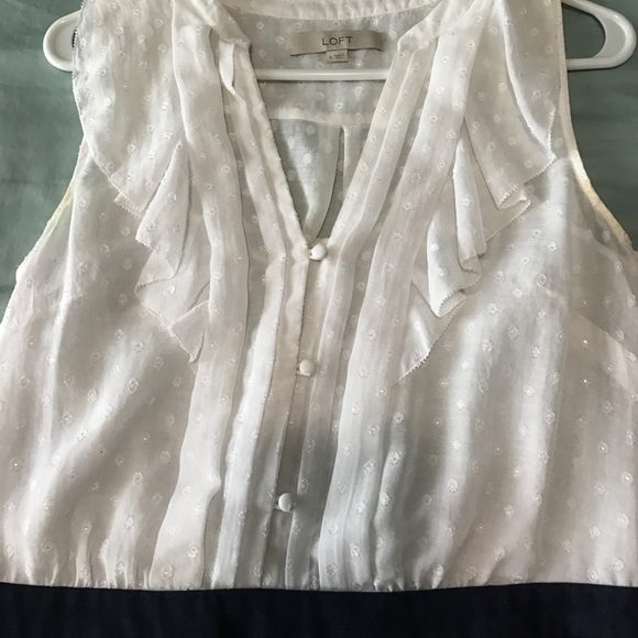 Ann Taylor loft wear to work denim dress - Picture 3 of 4